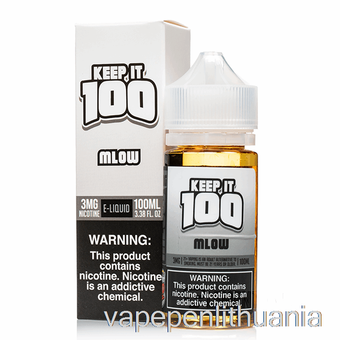 Mlow - Keep It 100 E-liquid - 100ml 3mg Vape Skystis